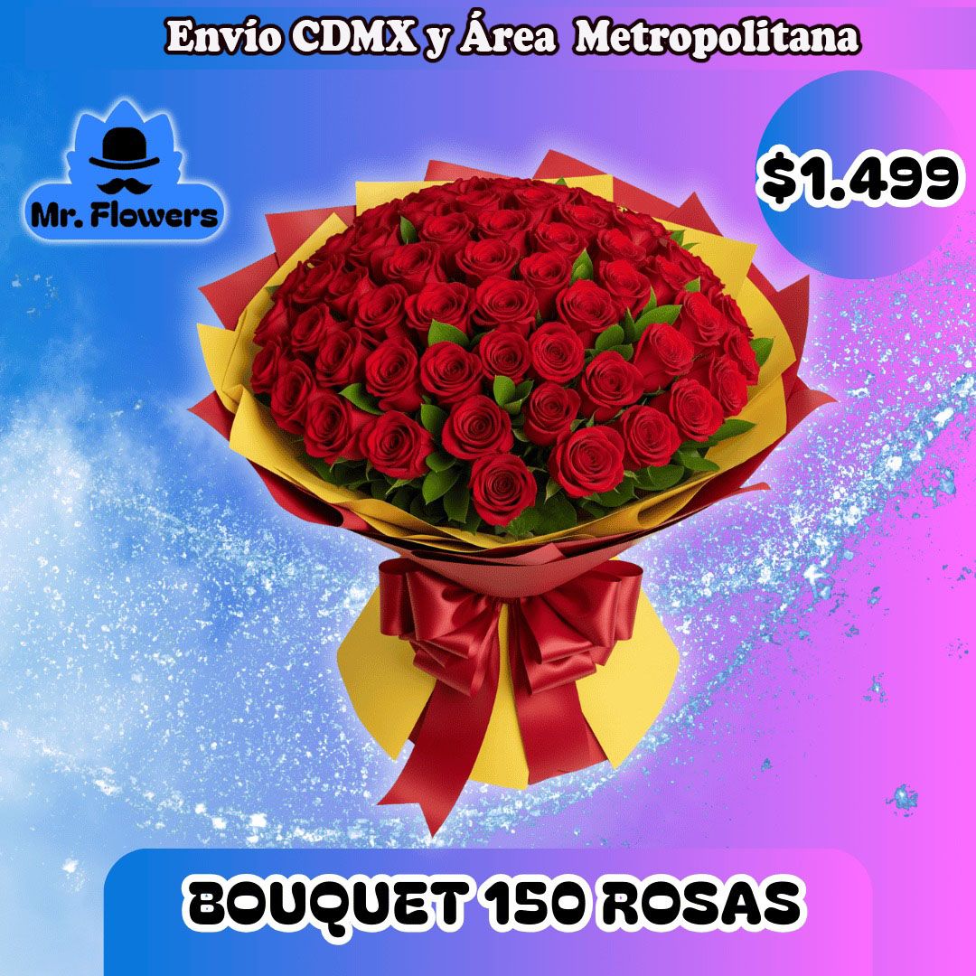 BOUQUET 150 ROSAS