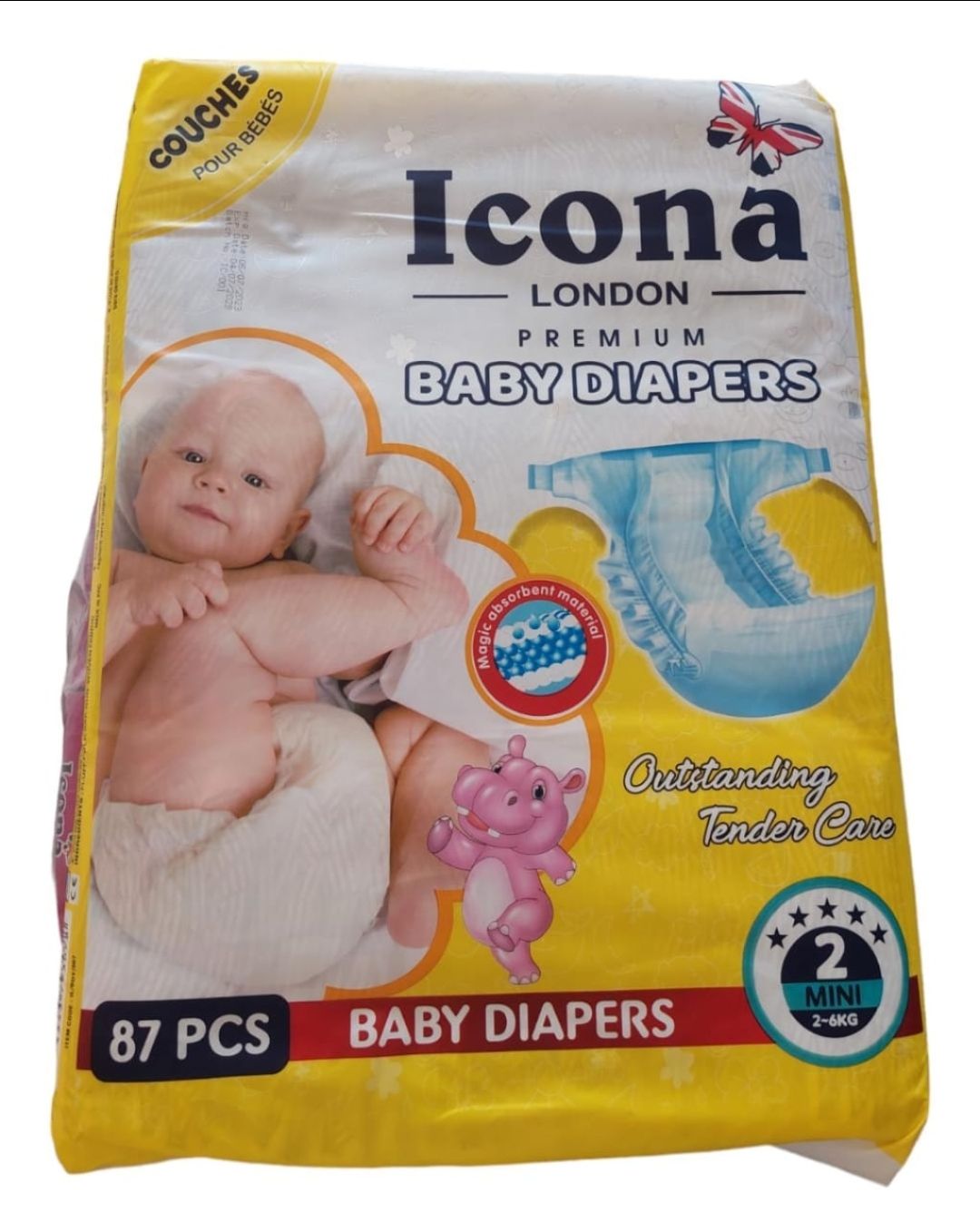 Icona baby diapers 2-6 kg 87 pcs