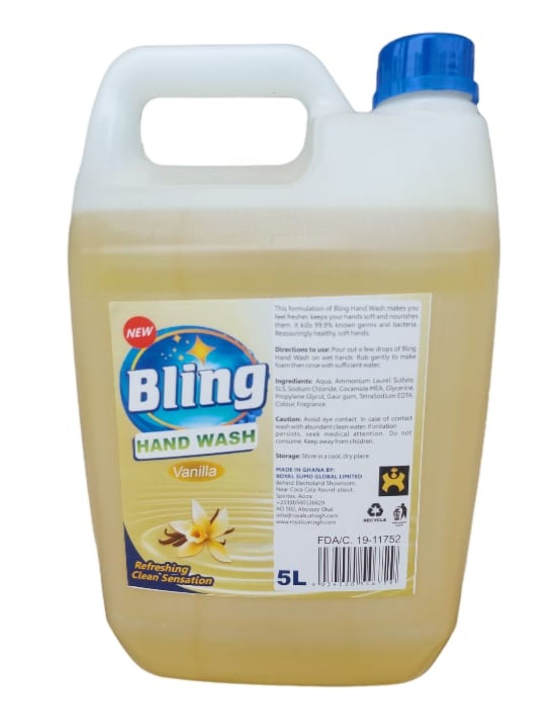 Bling hand-wash 5 lit vanilla 
