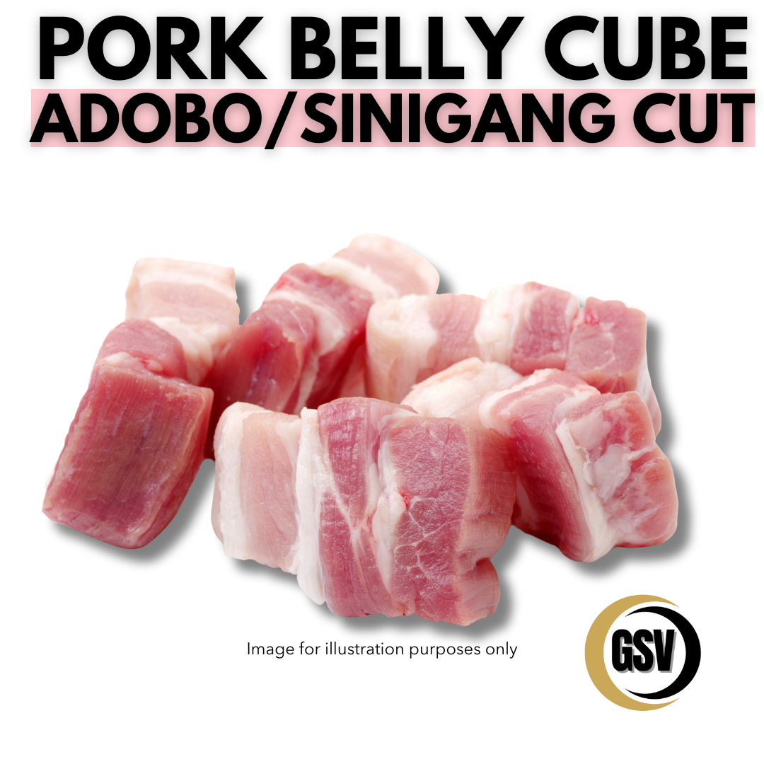 Pork Belly Cube (Adobo/Sinigang Cut)