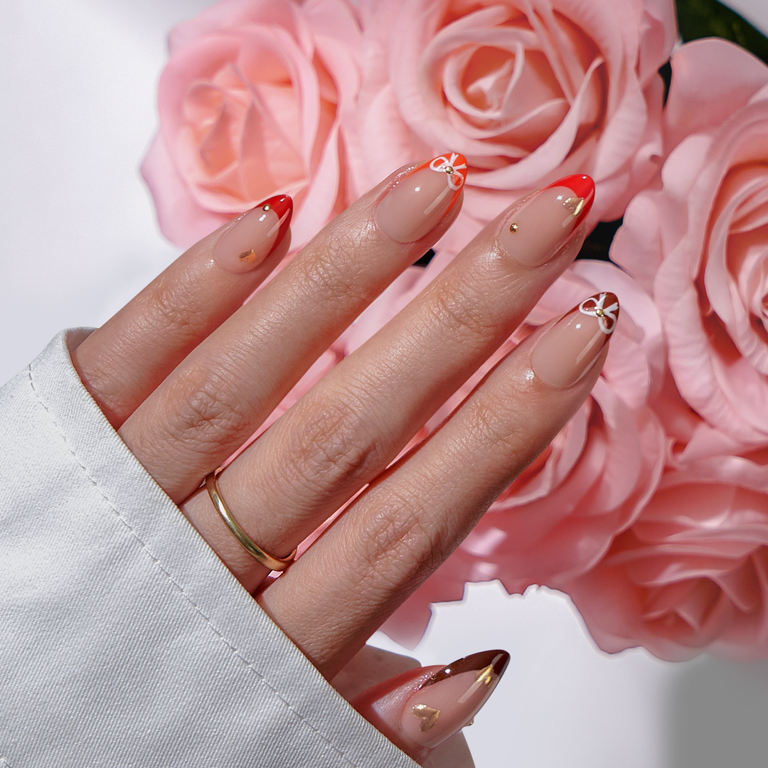 Gel-X Press On (Red Short Almond)