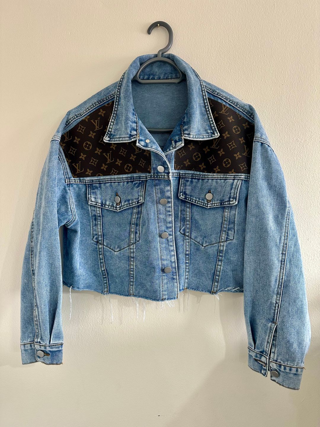 Cropped Blue Denium Jacket 