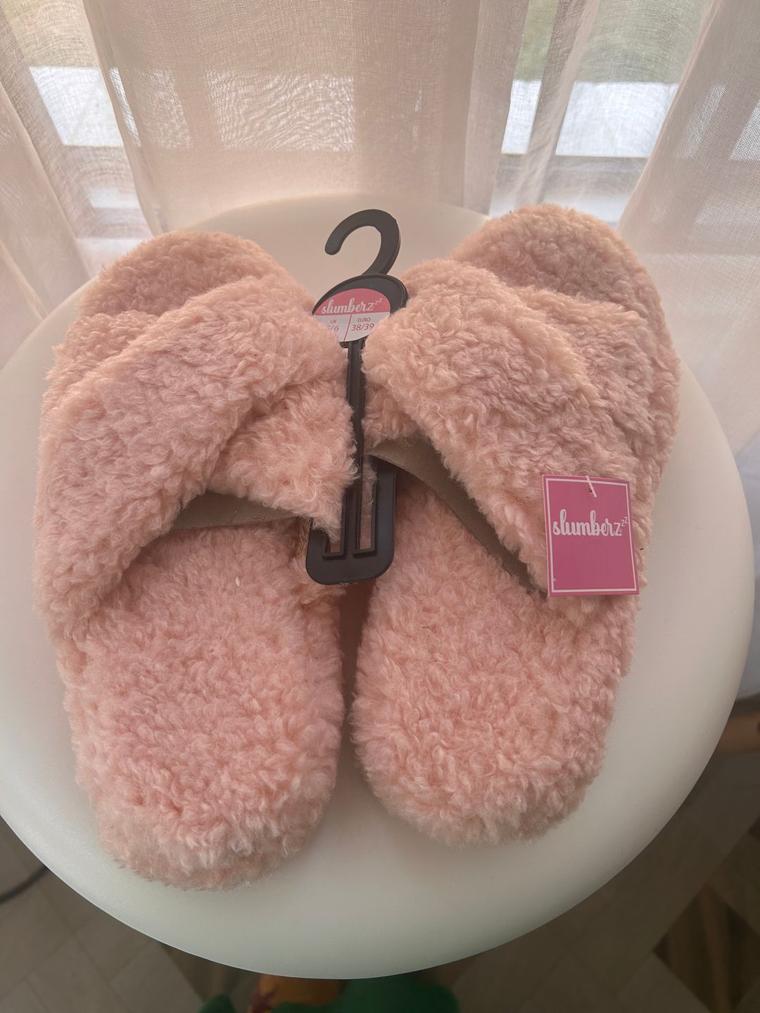 Ladies super comfortable cross over slippers 