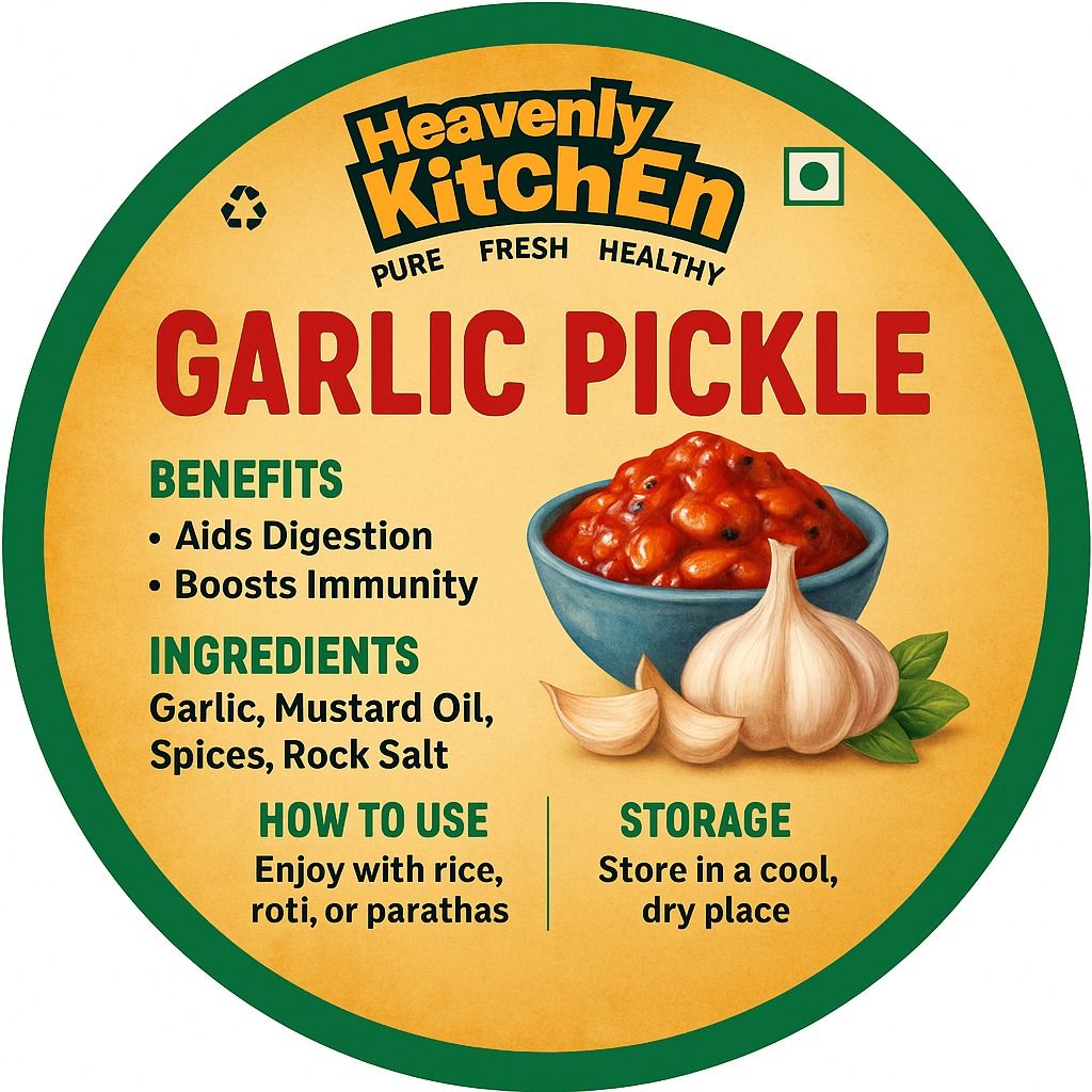 Home Made Garlic Pickle 500gram