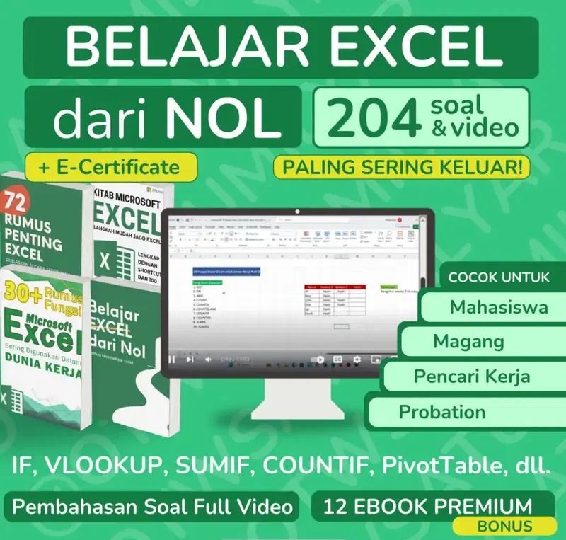 BELAJAR EXCEL DARI NOL