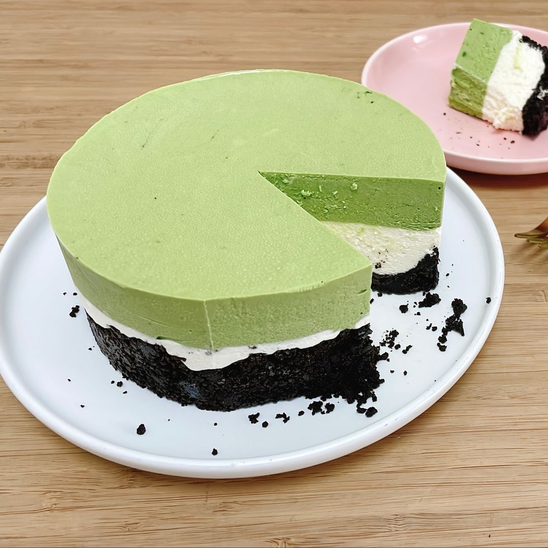 Matcha Oreo Cheeesecake (Non-Bake)