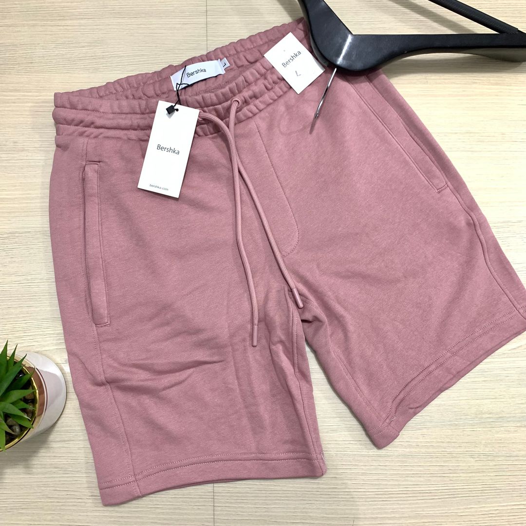 BERSHKA COTTON SHORTS -  PEACH (SMOOTH)