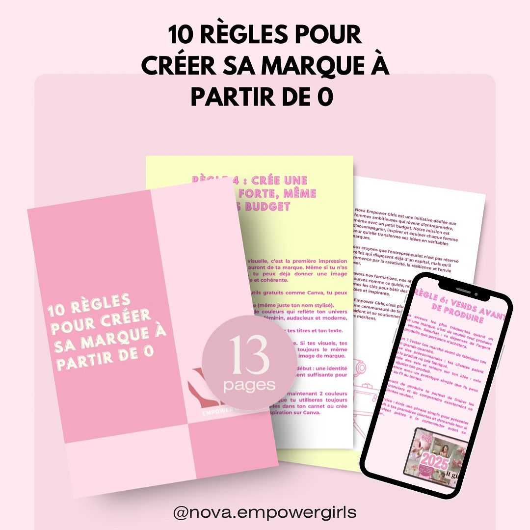 10 règles pour créer sa marque à partir de 0  