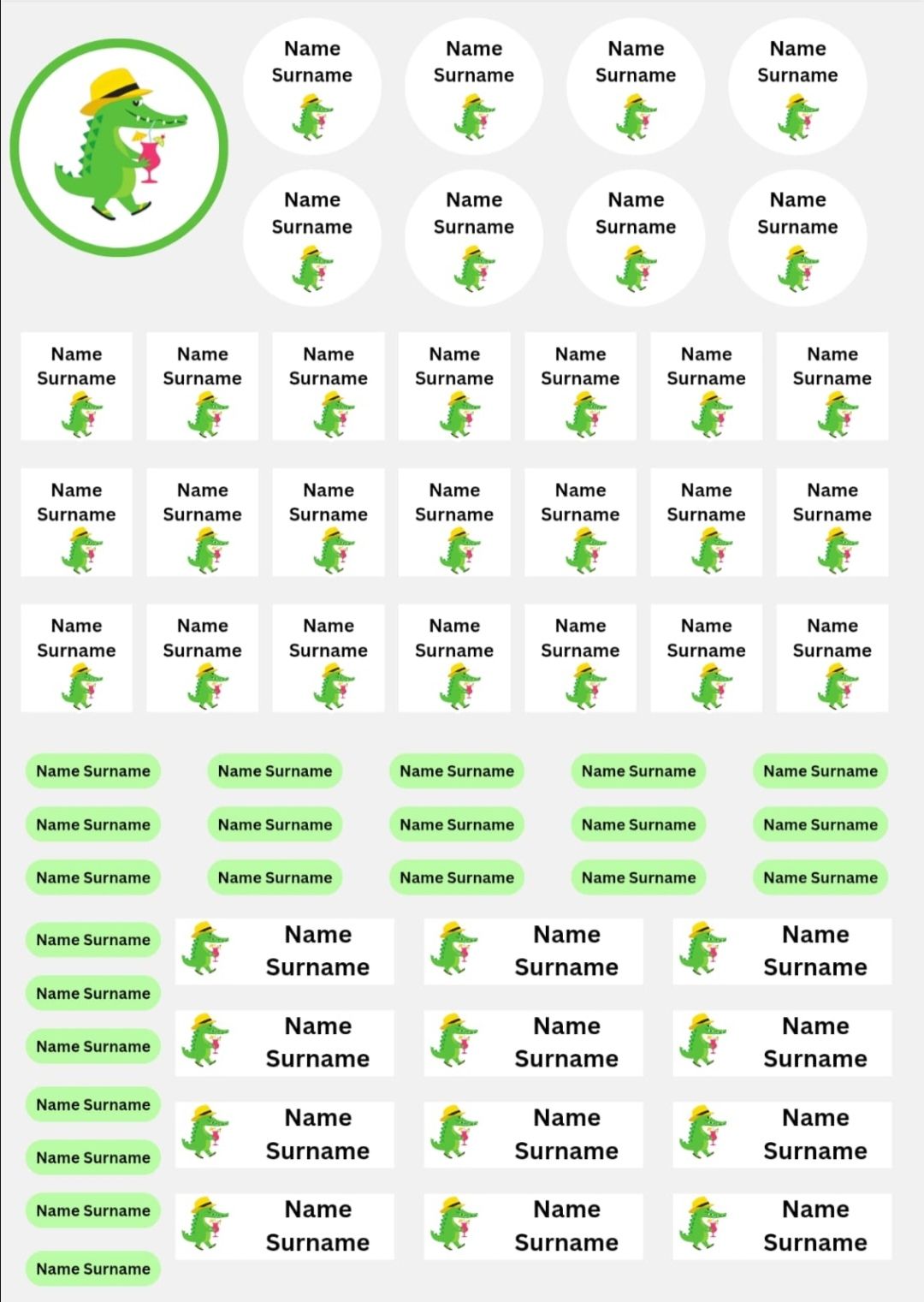 School labels Multiplepurpose pack 1