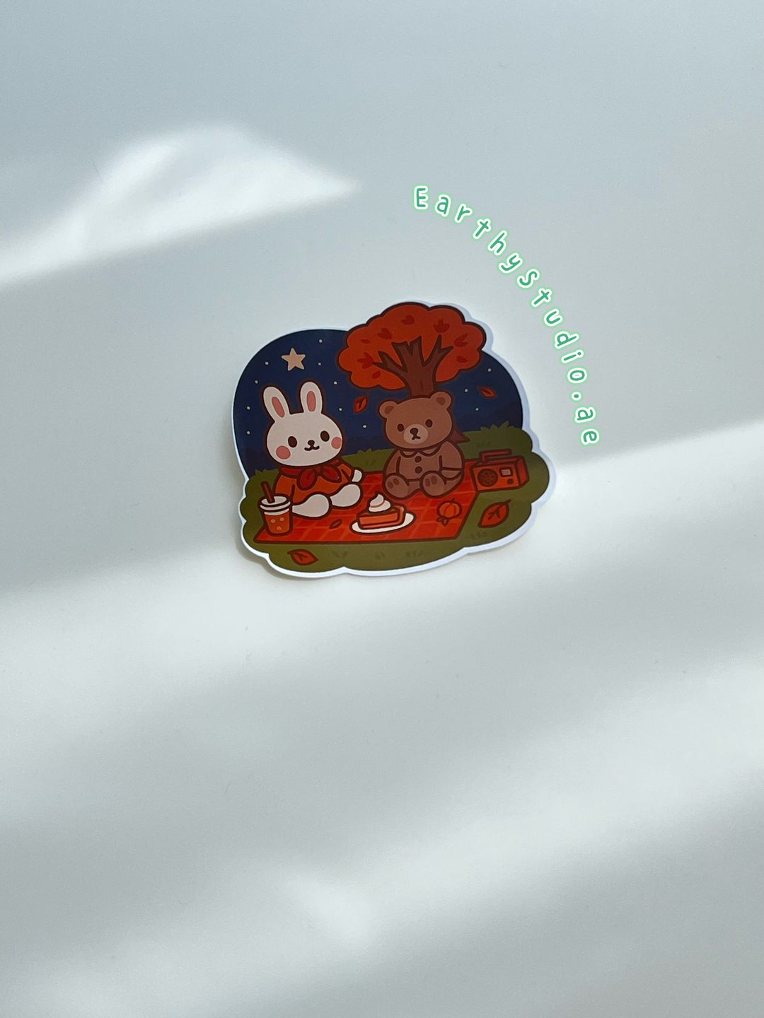 Autumn in picnic ~ vinyl sticker 