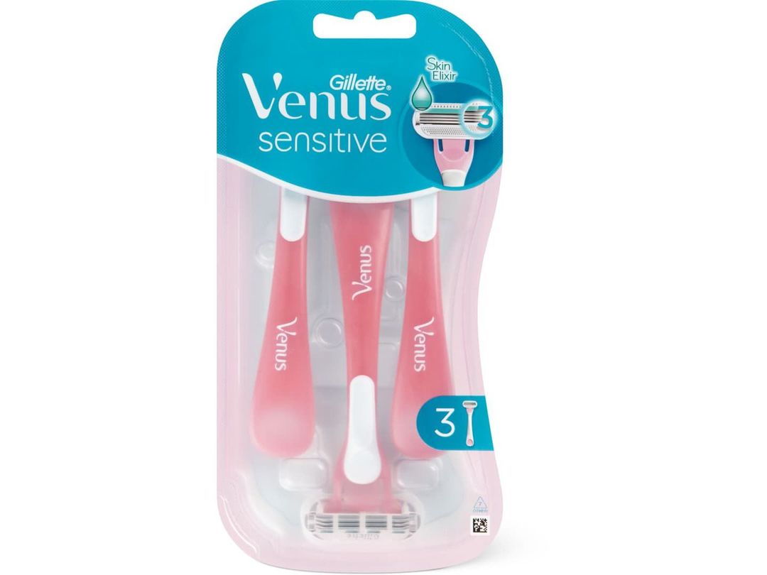 Gillette Venus Razor Sensitive 3 blades جيليت فينوس ماكينة حلاقة للبشرة الحساسة 3 شفرات