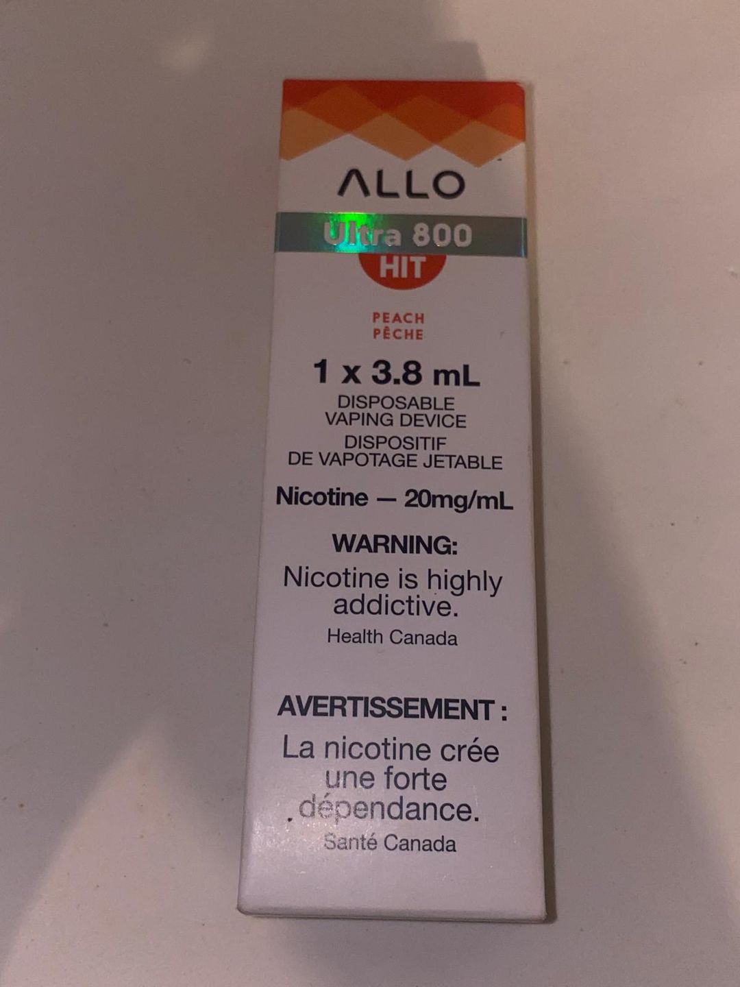 Peach Vape Pen (800 hits)