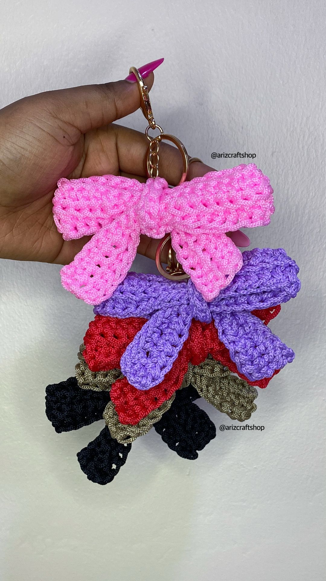 Bow bag charms
