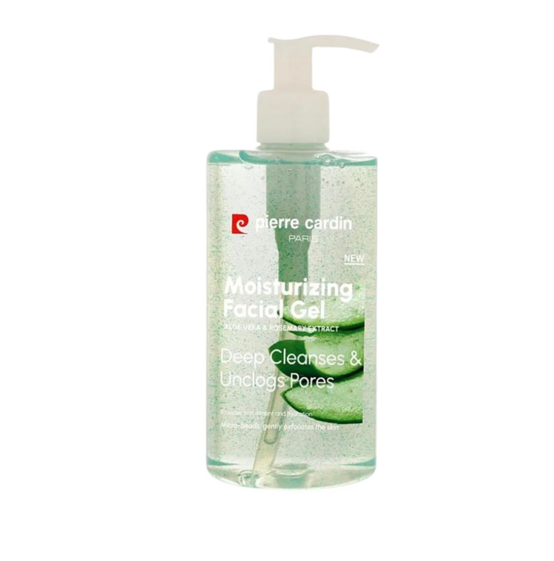 Pierre Cardin moisturizing facial wash Aloe vera extract - بيير كاردان غسول الوجه المرطب بخلاصة الصبار وإكليل الجبل جل رغوي- 350 مل