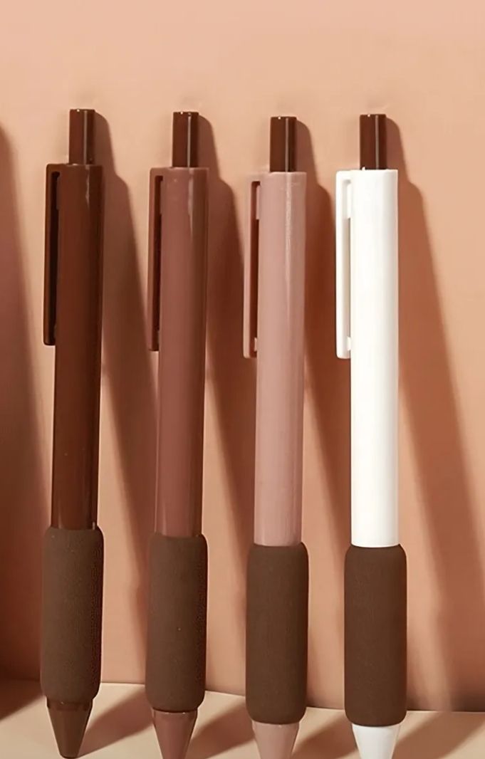 4pcs brown pens 