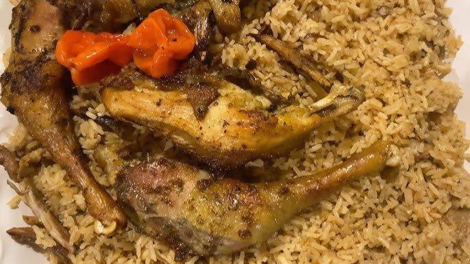 Riz soumbala au poulet