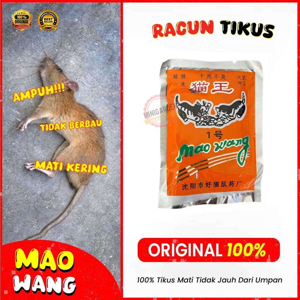 4pcs Racun Tikus Beras Merah Ampuh Membasmi Original 