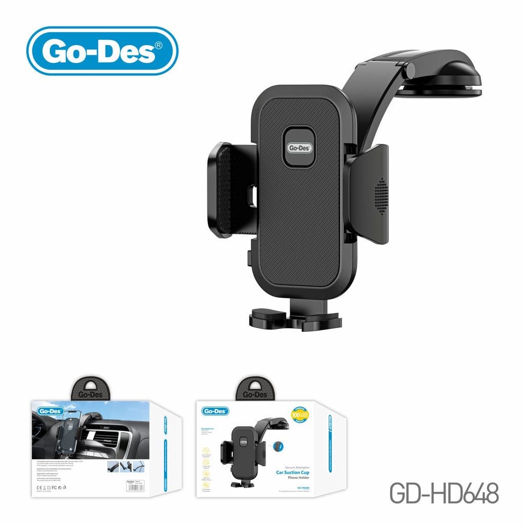 Go-Des GD-HD648 Suction Cup Car Phone Holder