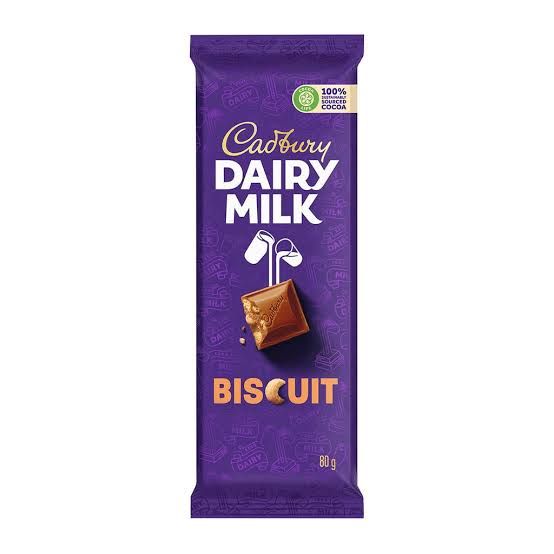 Cadbury dairy milk biscuit 80g