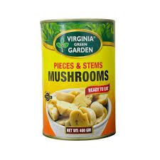Virginia green garden choice whole mushrooms 400gm