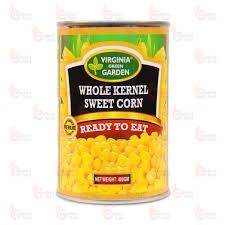 Virginia green garden whole kernel sweet corn 425gm