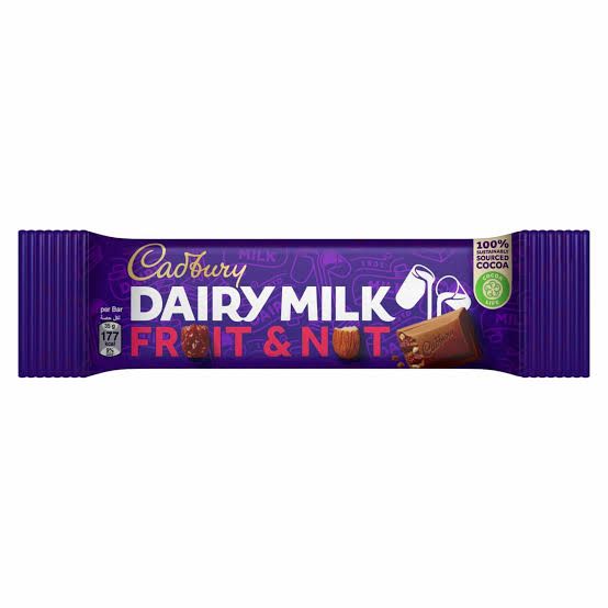 Cadbury dairy milk fruit & nut 35g
