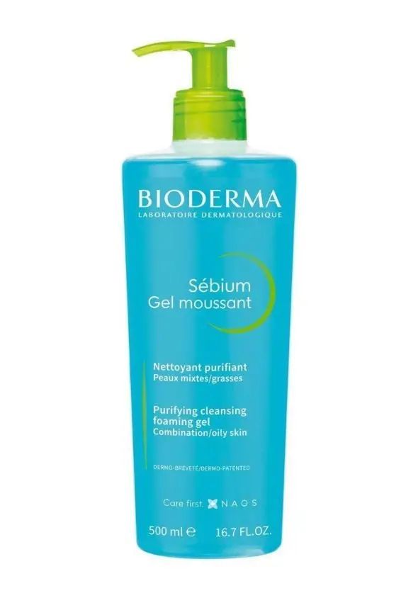 BIODERMA Sébium Gel  moussant Foaming Oily - Combination skin  بايودرما غسول سيبايوم للبشرة الدهنية والمختلطة