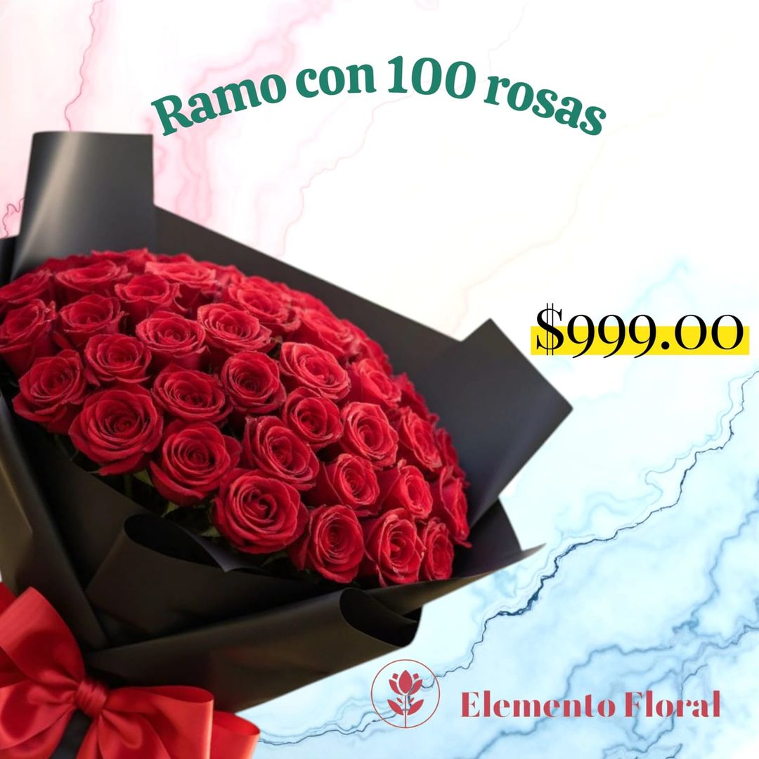 RAMO DE 100 ROSAS 