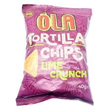 Ola tortilla chips lime crunch 40g
