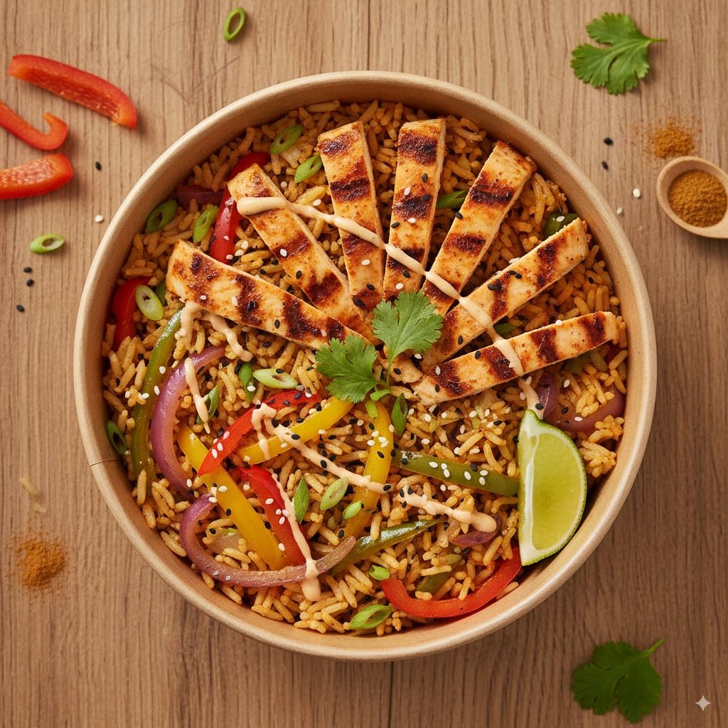 Chicken Fajita Fried Rice