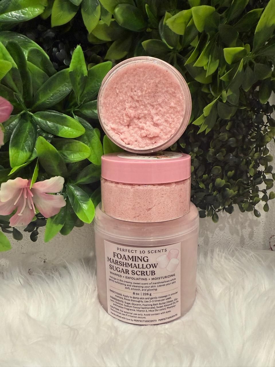 Marshmallow body scrub