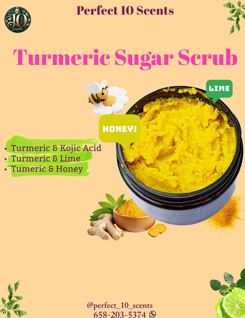 Turmeric body scrub