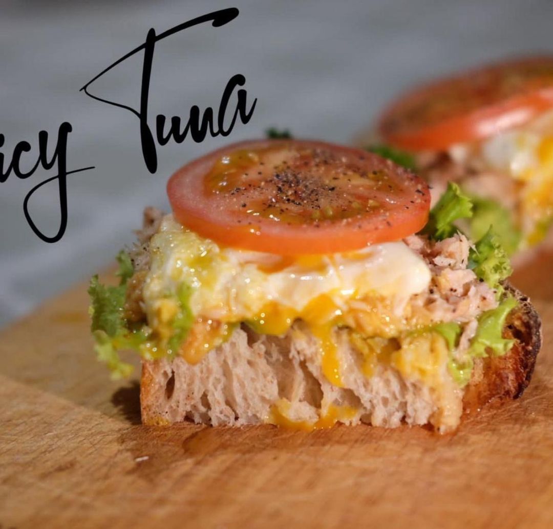 Spicy Tuna & Egg Sourdough Sandwich 