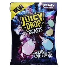 Bazooka Juicy Drop Blast Chewy Candy 45g