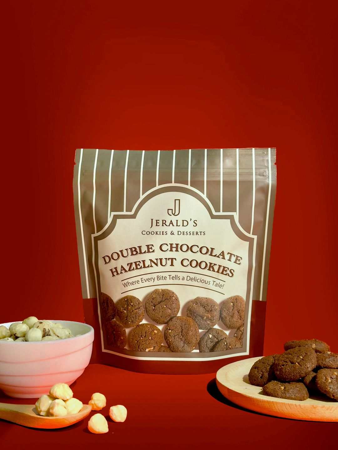 Double Chocolate Hazelnut Cookies