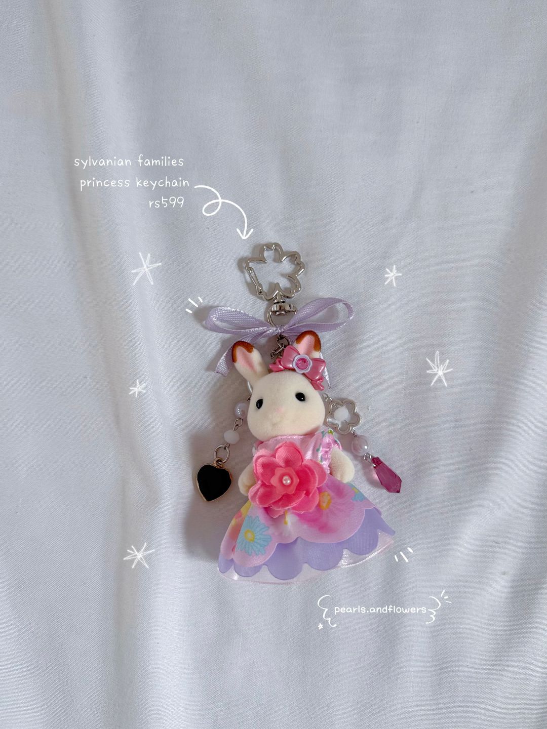 Sylvanian princesses keychains