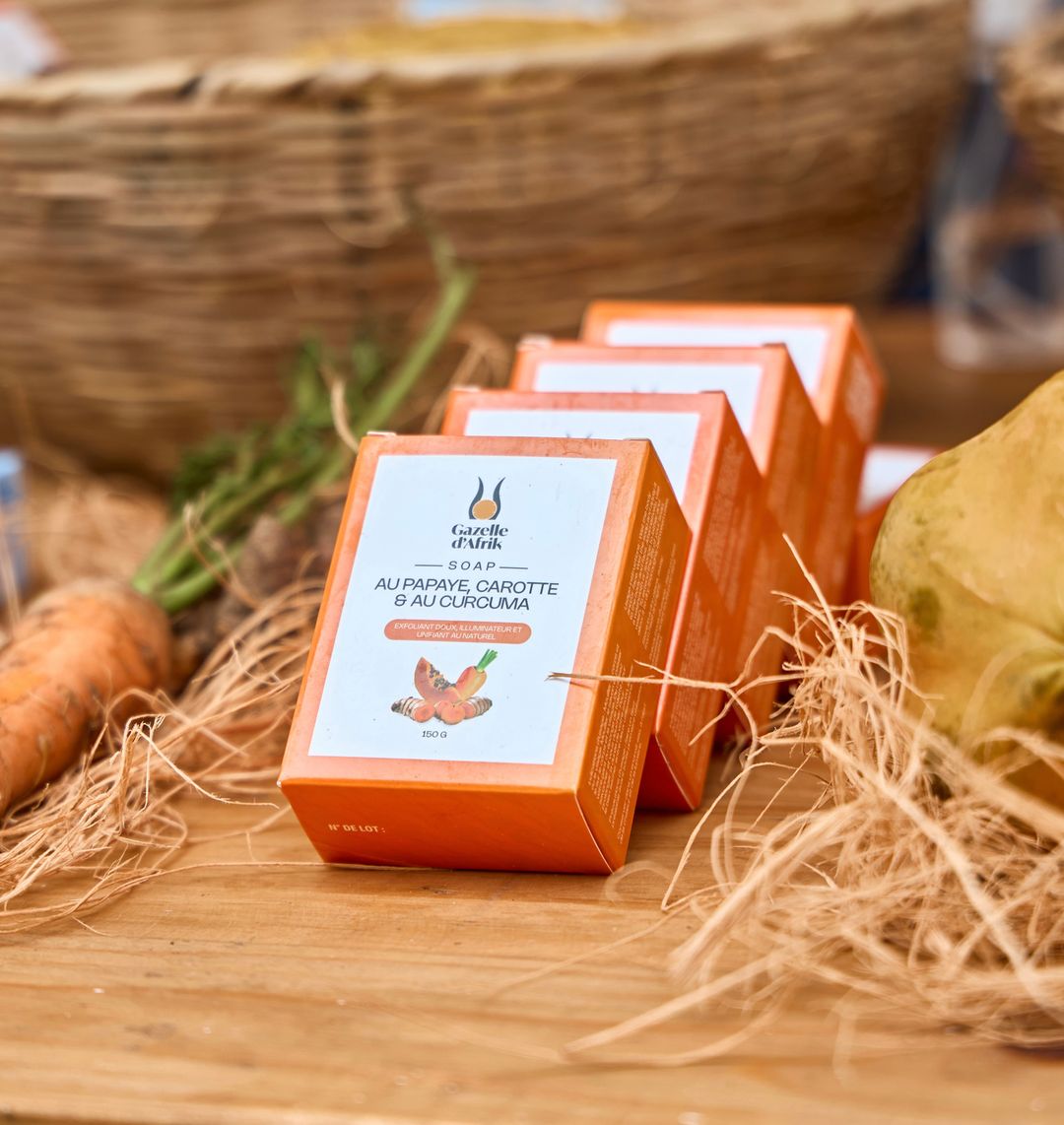 Savon papaye carrote curcuma 