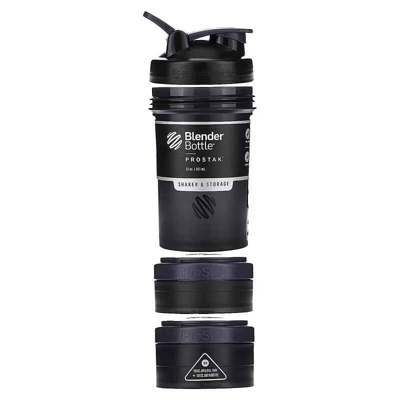 BLENDERBOTTLE 22OZ PROSTAK FULL-COLOR BLACK