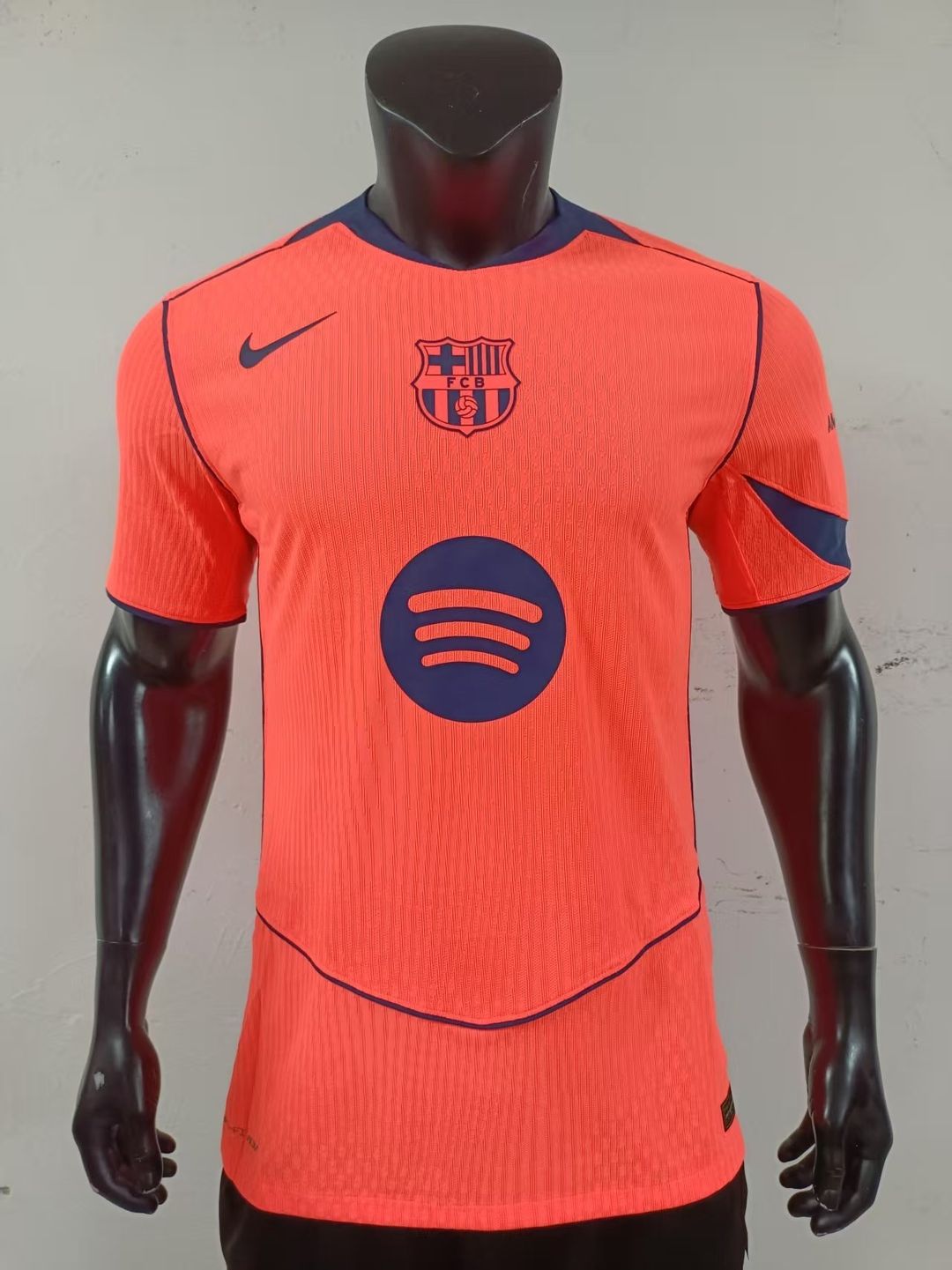 FC Barcelona 2025/26 Third Shirt (Orange / Navy)