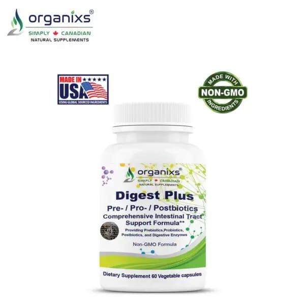 ORGANIXS DIGEST ENZYME + PRE + PRO + POSTBIOTICS