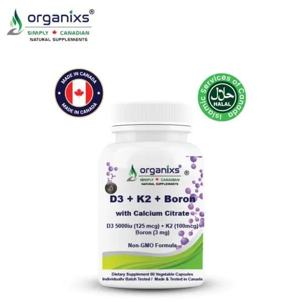 ORGANIXS VITAMIN D3 K2 5000iu BORON
