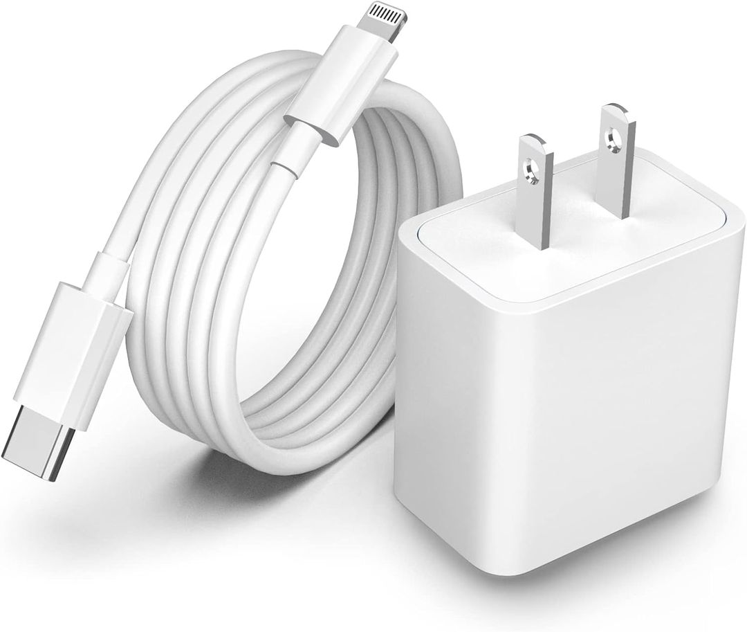 iPhone fast charger and block combo