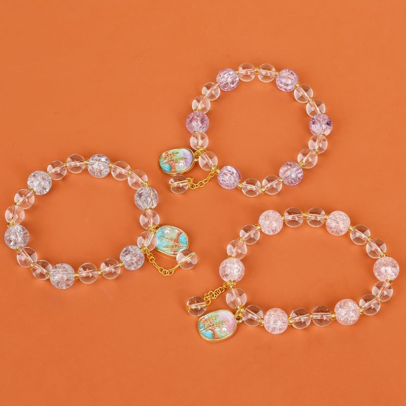 Popcorn Pearl Enamel Bracelet