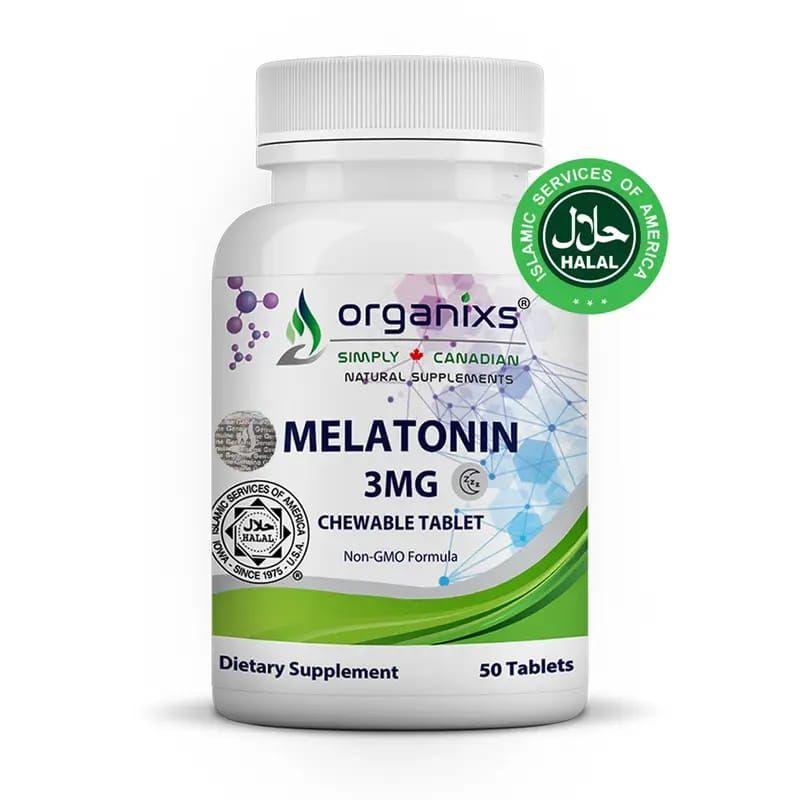 ORGANIXS MELATONIN 3mg CHEWABLE TABLET'S
