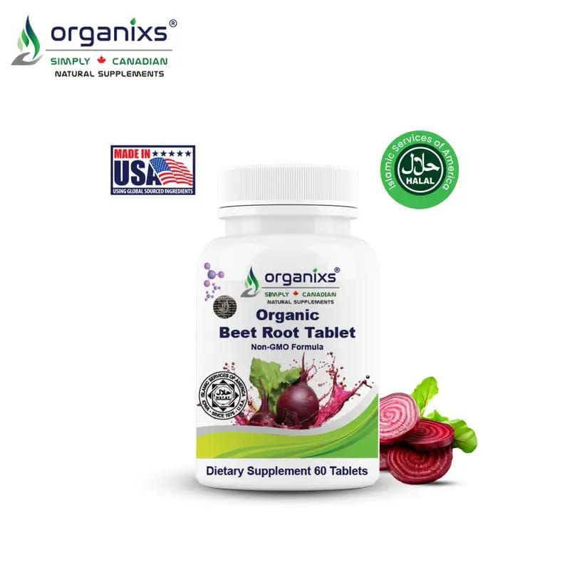 ORGANIXS ORGANIC BEETROOT TABLET'S 675mg