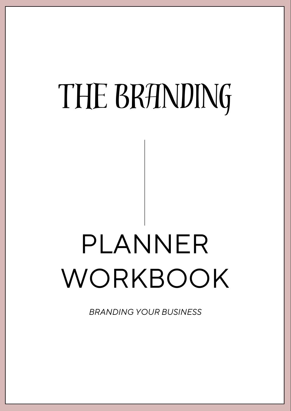 The Branding Planner Workbook