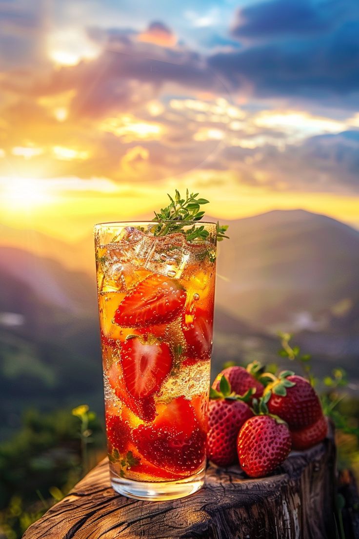 Strawberry Vanilla Iced Tea