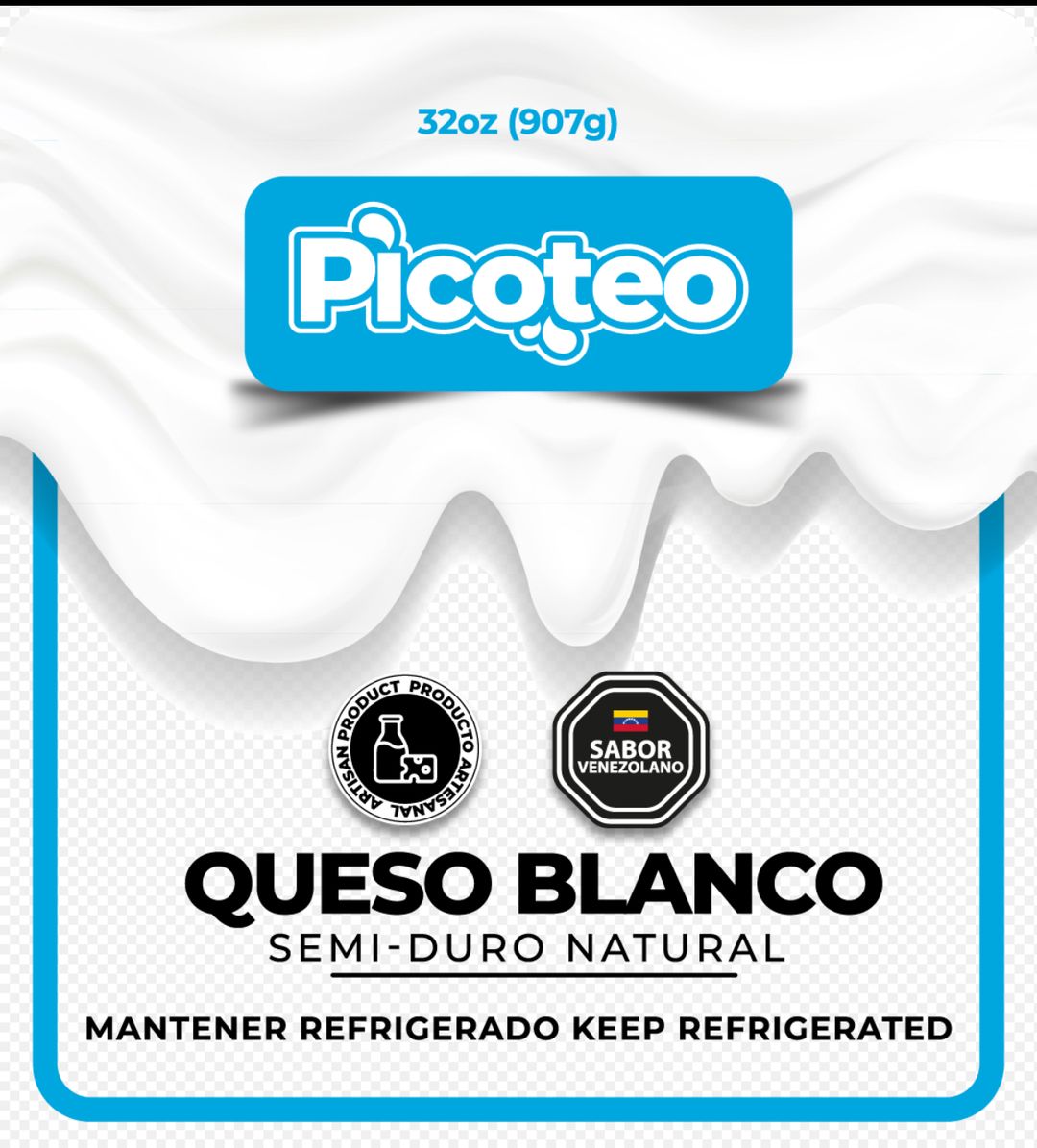 Queso llanero / Queso Blanco Semi Duro