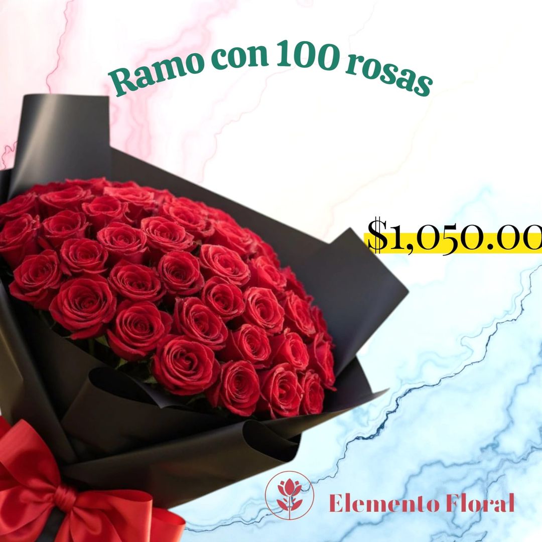 RAMO DE 100 ROSAS 