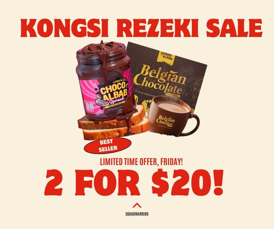 Kongsi Rezeki Sale - 1 BCD + 1 Hazelnut Spread